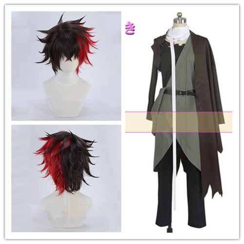 ウイッグ付き　刀剣乱舞 ONLINE 肥前忠広 ひぜんただひろ 風 コスプレ衣装 コスチューム　cosplay イベント 変装 ハロウイン