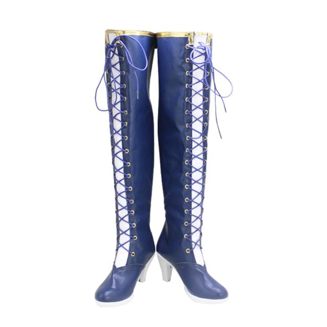 ラブライブ靴  lovelive 虹ヶ咲学園スクールアイドル同好会 朝香果林 風コスプレブーツ 靴  ハロウイン パーティー 仮装の通販は 5,450円