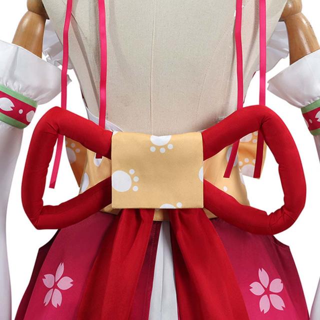 YouTube　さくらみこ ウイッグつき 風 コスプレ衣装 コスチューム　cosplay イベント 変装 ハロウイン ハロウィン
