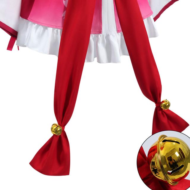 YouTube　さくらみこ ウイッグつき 風 コスプレ衣装 コスチューム　cosplay イベント 変装 ハロウイン ハロウィン