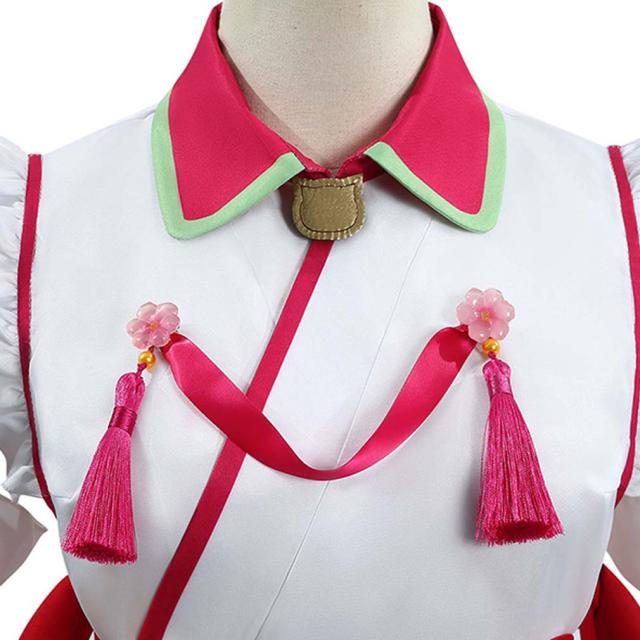 YouTube　さくらみこ ウイッグつき 風 コスプレ衣装 コスチューム　cosplay イベント 変装 ハロウイン ハロウィン
