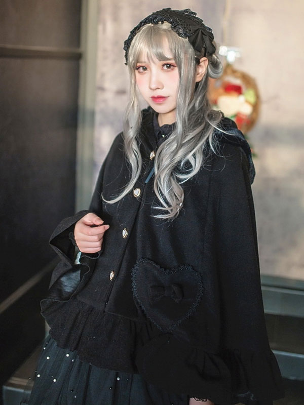 ロリィタケープ　ウサギ柄　ホワイト　スウィート　リボン　フリル　ウサギ　ツイード　お茶会　ネバーランド ロリィタケープ ウサギ柄 ホワイト スウィート リボン フリル ウサギ