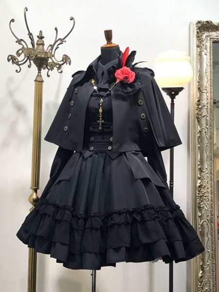 コート ナポレオン 軍服 ゴスロリ ゴシック ポンチョ ロリータ