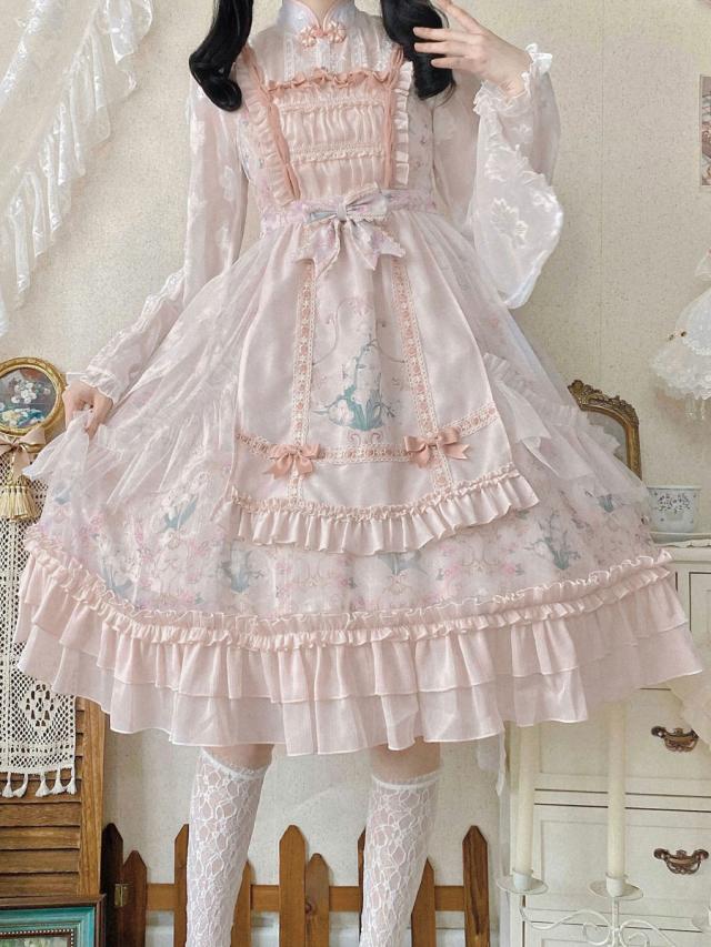 甘いロリータコートオリーブバタフライオーバーコートマント合成