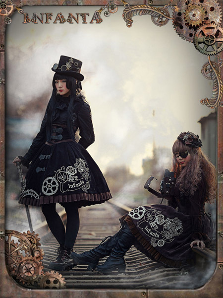 甘いロリータドレス 2021 リバースタイマー スチームパンクJSK