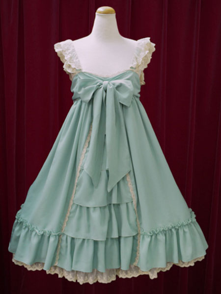 ロリィタジャンパースカート レトロ ストラップ コットン 2カラー