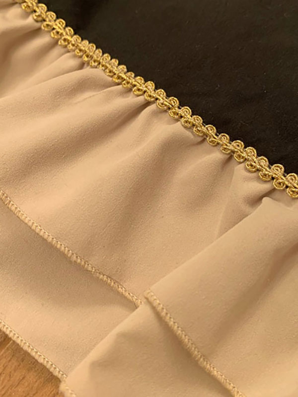 甘ロリ ジャンパースカート 十字架 プリーツ JSKドレス ブラック