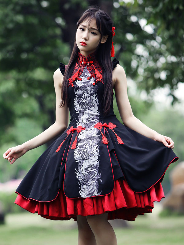 レーヨンタッセルロリータワンピース　2021　マルチカラー　アイドル衣装 レーヨンタッセルロリータワンピース 2021 マルチカラー アイドル衣装