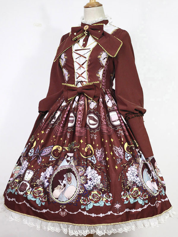 ワンピース ロリィタファッション 袖あり クラシック＆トラディション