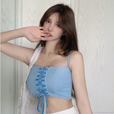 設計感 引きひも 包帯 小ベスト ベスト 女 夏 アウトドア 設計感 引きひも 包帯 小ベスト ベスト 女 夏 アウトドア