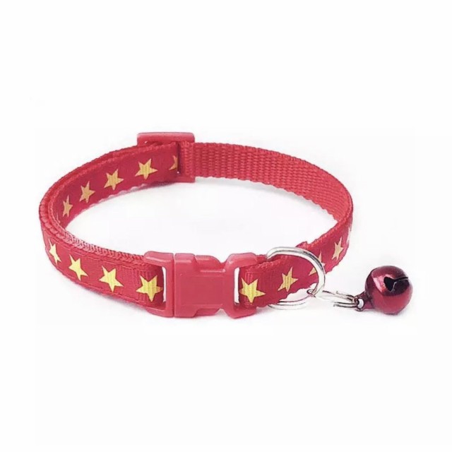 クリスマス(星柄)わんちゃん猫ちゃん用首輪 zy-cwyp135.jpg