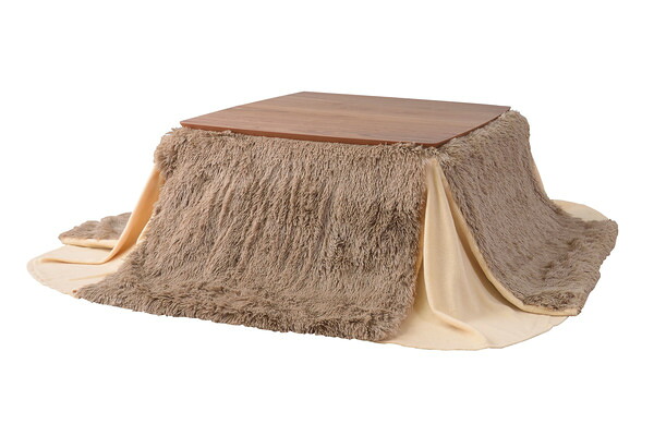 コタツ 省スペースコタツ掛布団 正方形 ベージュ (完成品) コタツ 東谷 azumaya おしゃれ 家具 インテリア ポリエステル ライトファニチャー