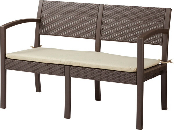 ガーデン＆リゾート ガーデンリビング4点セット ブラウン (組立式) ガーデン＆リゾート 東谷 azumaya おしゃれ 家具 インテリア ポリプロピレン ポリエステル 一般商品