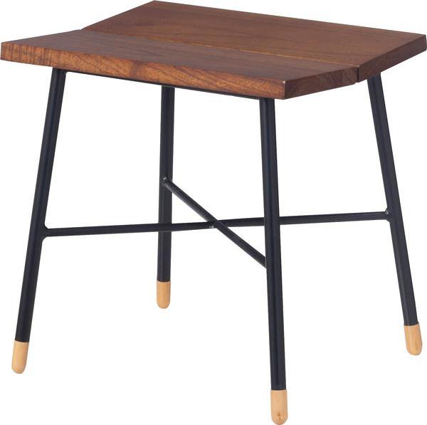 スツール スツール M ブラウン (完成品) スツール スツール ウッドスツール 椅子 チェア いす 木製 天然木 ミンディ スチール 脚キャップ モダン ブラウン 花台 ディスプレイ 玄関 リビング 腰掛け シンプル おしゃれ 天然木 ミンディ ラッカー塗装 スチール 粉体塗装