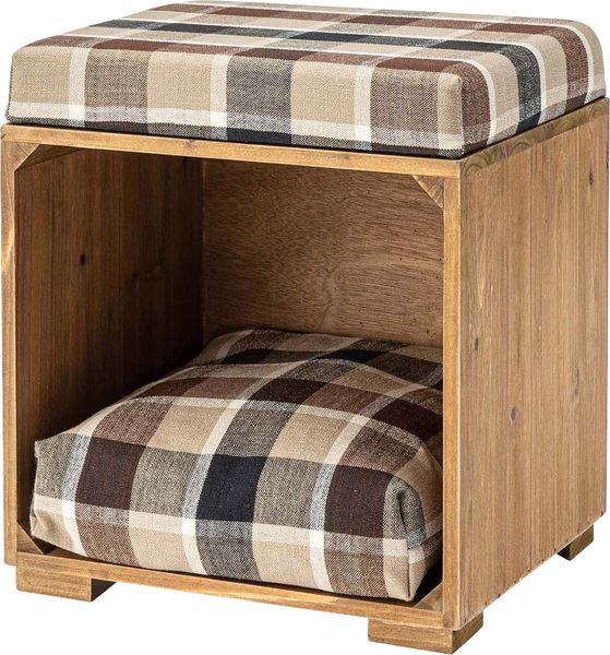 ペットスツール メーカー直送 家具 おしゃれ インテリア 人気 おすすめ 東谷 azumaya 家具ナコレ スツール ペット ペットスツール クッション 天然木 かわいい おしゃれ 小型犬 猫 ネコ いぬ シンプル 新生活応援