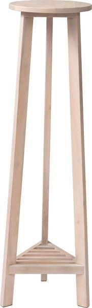 ガーデン＆リゾート プランターベースL ホワイト (完成品) ガーデン＆リゾート プランターベース おしゃれ 花台 木製 丸型 円形 棚付き 北欧 ガーデニング 室内 ブラウン ホワイト 軽量 かわいい 天然木 ミンディ ラッカー塗装