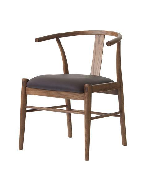 ダイニングチェア レントチェア ブラウン (完成品) ダイニングチェア 東谷 azumaya おしゃれ 家具 インテリア アッシュ ウレタン塗装 合皮 一般商品