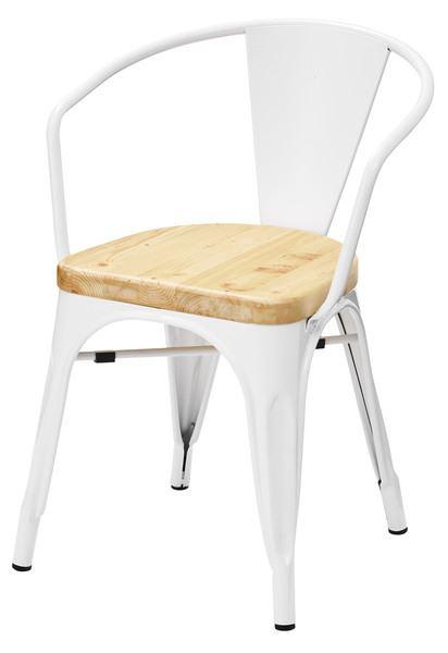 ダイニングチェア アラン チェア ホワイト (完成品) スタッキング可 ダイニングチェア 東谷 azumaya おしゃれ 家具 インテリア 天然木 パイン ラッカー塗装 スチール 粉体塗装 一般商品