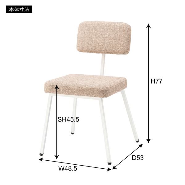 ダイニングチェア チェア コーラル (組立式) ダイニングチェア 東谷 azumaya おしゃれ 家具 インテリア スチール 粉体塗装 ポリエステル 一般商品