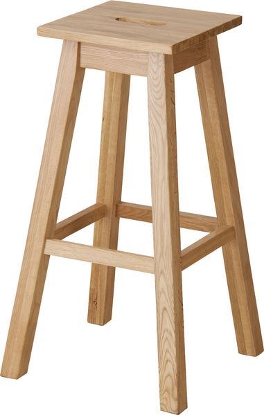 ダイニングチェア ヘンリー 角ハイスツール ナチュラル (完成品) ダイニングチェア 東谷 azumaya おしゃれ 家具 インテリア 天然木 オーク ラッカー塗装 一般商品