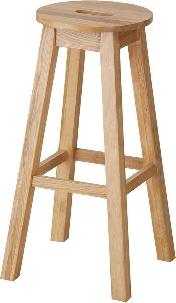 ダイニングチェア ヘンリー 丸ハイスツール ナチュラル (完成品) ダイニングチェア 東谷 azumaya おしゃれ 家具 インテリア 天然木 オーク ラッカー塗装 一般商品