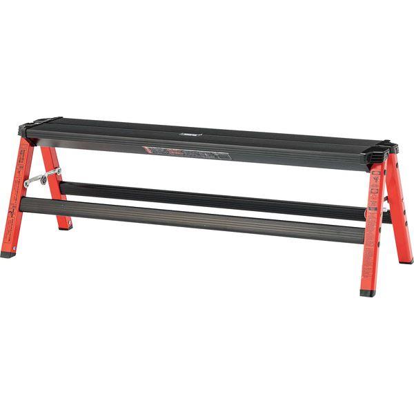 スツール ステップワイドスツール レッド (完成品) 折りたたみ式 ステップ台 脚立 腰掛け アウトドア 洗車 掃除 フォールディング 東谷 azumaya おしゃれ 家具 インテリア アルミ ライトファニチャー