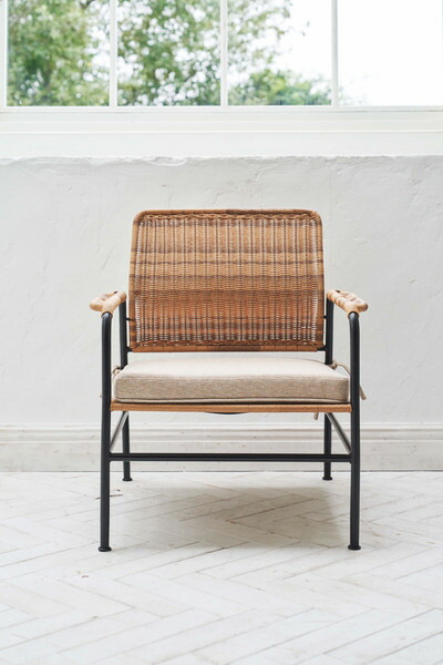 ソファ パーソナルチェア ベージュ (完成品) クッション取り外し可 ソファー 東谷 azumaya おしゃれ 家具 インテリア ポリエチレン スチール 粉体塗装 ポリエステル 中型商品