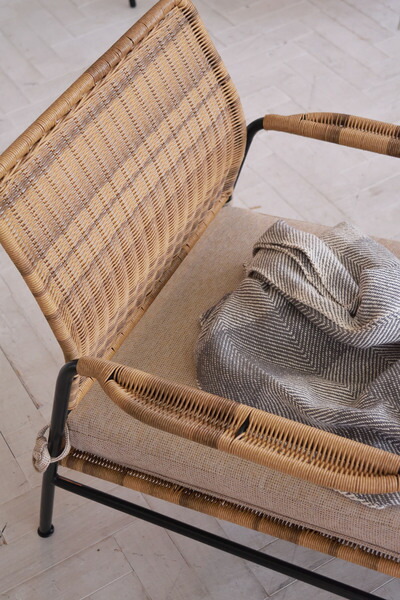 ソファ パーソナルチェア ベージュ (完成品) クッション取り外し可 ソファー 東谷 azumaya おしゃれ 家具 インテリア ポリエチレン スチール 粉体塗装 ポリエステル 中型商品