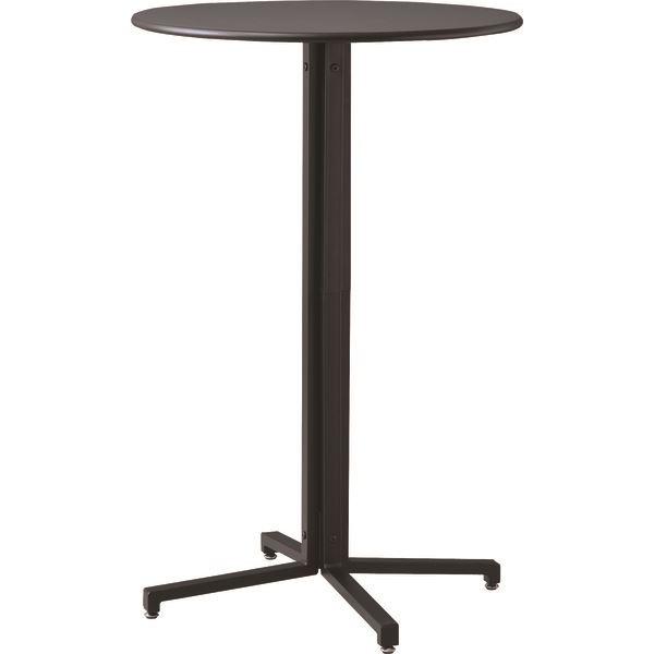 ダイニングテーブル ハイテーブル サークル ブラック (組立式) アジャスター付 ダイニングテーブル カフェテーブル 丸型 サークル 丸 ダイニングテーブル オフィス アジャスター付き スチール スタイリッシュ シンプル ブラック グレー レッド スチール 粉体塗装