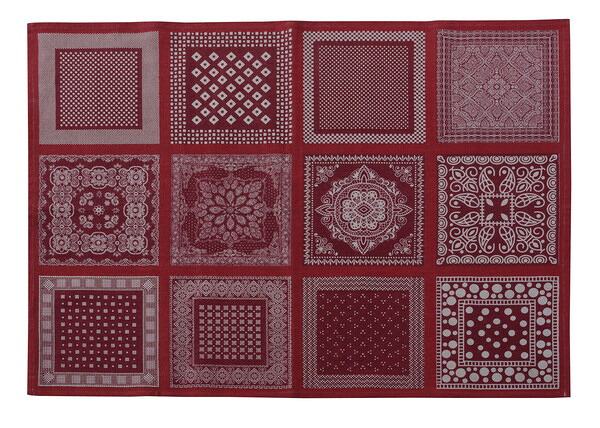 ラグ＆マット ラグ レッド (完成品) 裏面:スベり止め加工 ラグ＆マット 東谷 azumaya おしゃれ 家具 インテリア コットン ライトファニチャー