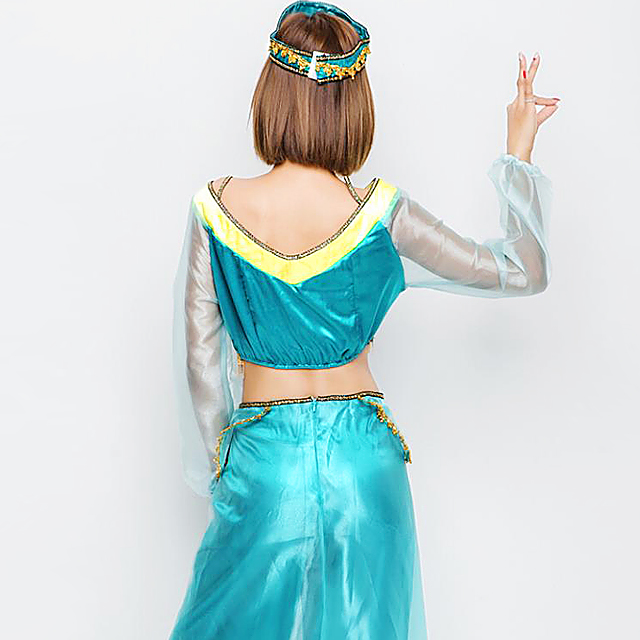 即納 ジャスミン ディズニー ハロウィン コスプレ アラジン キャラクター プリンセス お揃い ペアルック 3点セット コスチュームの通販はau Pay マーケット 土日祝も即日発送 Fleur フルール
