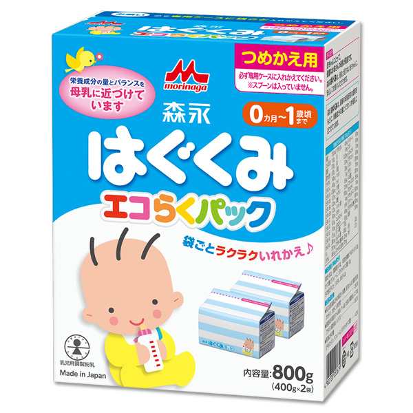 はぐくみ スティック24本 エコらくパック400g 1袋 - ミルク