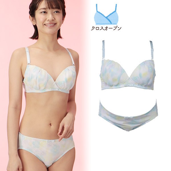 シフォンレースブラ ショーツセット 花柄 M L 産前産後 マタニティインナー 授乳対応 ママ ブラ ノンワイヤー 妊娠 下着 西松屋 西松屋 公式オンラインストア 送料一律690円 北海道 沖縄は1 296円