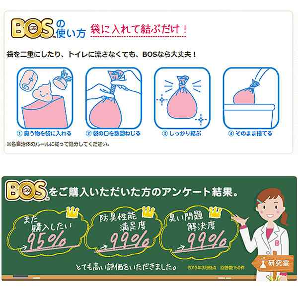 Bos おむつが臭わない袋 Sサイズ 0枚入り おむつ オムツ おむつ処理 オムツ処理 ベビー用品 おむつ用ゴミ袋 使い捨て 消臭 西松屋 西松屋 公式オンラインストア 送料一律690円 北海道 沖縄は1 296円