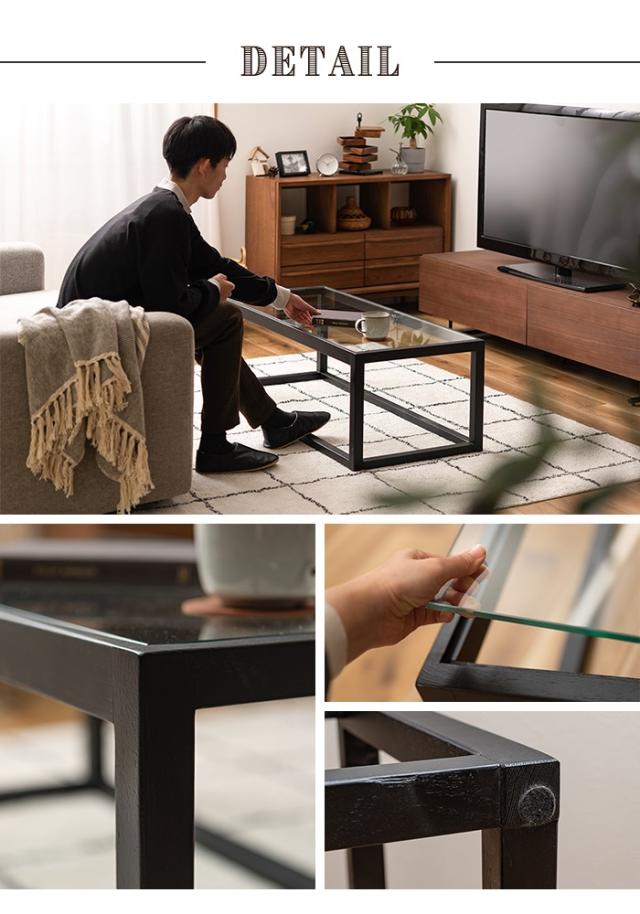 テーブル ローテーブル 幅110 センターテーブル ガラステーブル リビングテーブル 高級感 シンプル モダン おしゃれ 北欧風の通販は