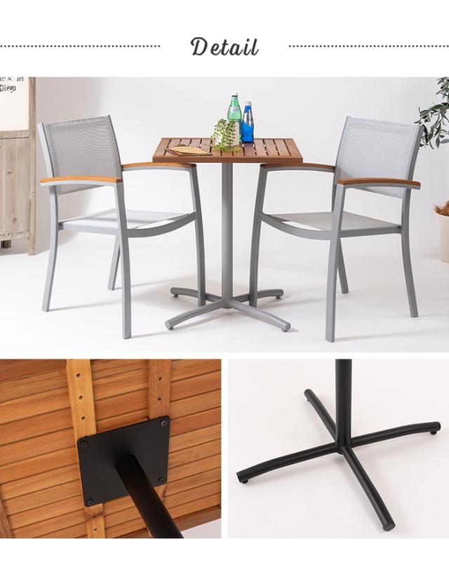 送料込み FLYMEe フライミー カフェテーブル 木材使用 60cm 正方形