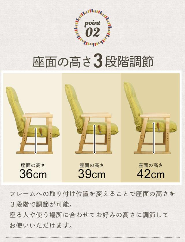 値下げ】高座椅子 ハイバック 高座椅子 ポケットコイル チェア 
