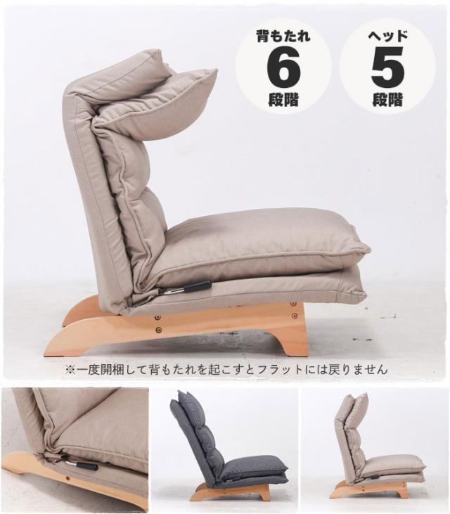 【値下げ】チェア リクライニング 座椅子ソファー 1人掛け ハイバック 幅70cm ローソファ 一人掛け フロアソファ もこもこ ふかふか 1人掛け_3