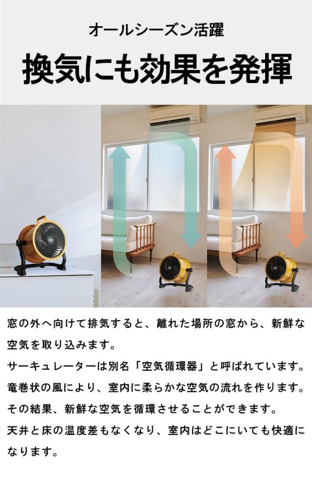 サーキュレーター 扇風機 22cm 空気循環器 壁掛け 床置き フロアファン 送風機 上下360°回転 空気 入れ替え 換気