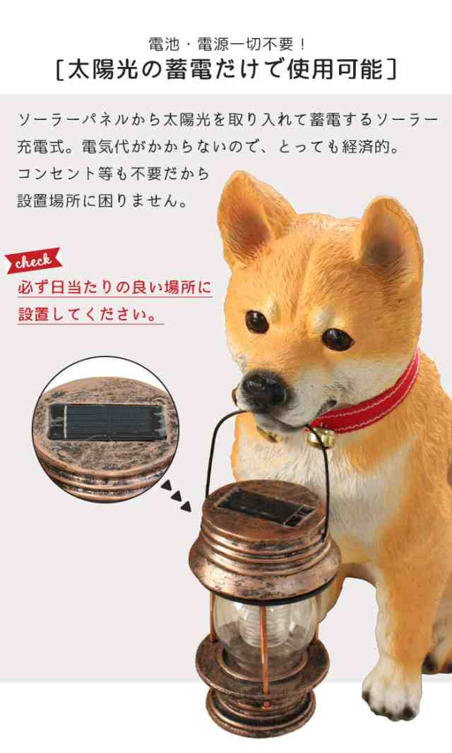ソーラーライト 犬 かわいい 屋外 おしゃれ 屋外照明 ガーデン