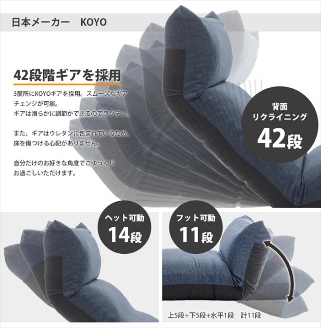 リクライニング 座椅子 フット上下可動 和楽 アーチ 折りたたみ 椅子 座る 角度調整可能 日本製 折りたためるの通販は