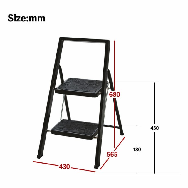 踏台 ふみ台 踏み台 ステップ 2段 折りたたみ ステップ踏み台 フットスツール いす スツール チェア 作業台 キッチン シンプル脚立の通販はau  PAY マーケット - ザッカーグplus