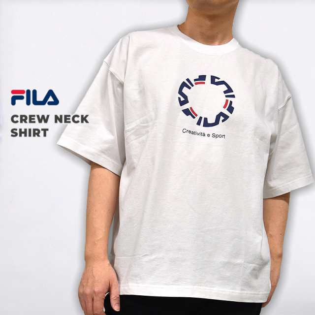 Fila フィラ メンズ レディース Tシャツ ファッション カジュアル ロゴ Crew Neck Shirt Fm98 白の通販はau Pay マーケット Sports アイビー