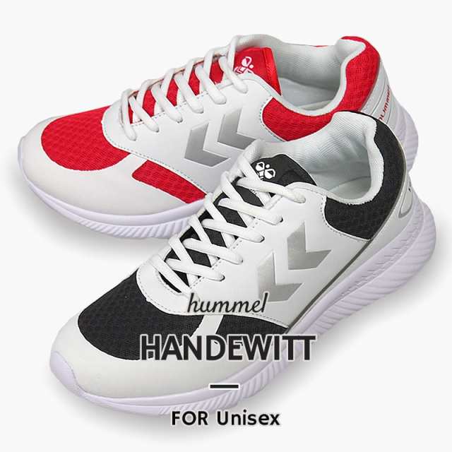 ヒュンメル Hummel スニーカー レディース メンズ カジュアル シューズ 靴 ローカット Handewitt Hm6731 9124 9134 黒 白 赤の通販はau Pay マーケット Sports アイビー