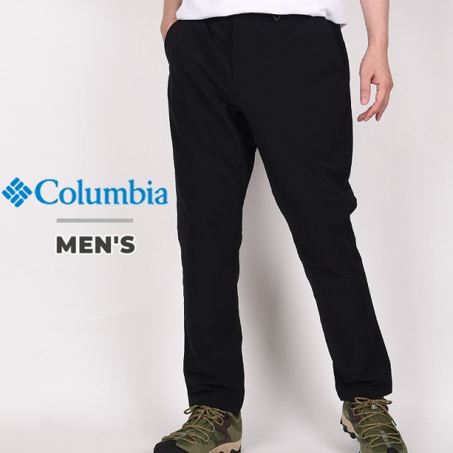 コロンビア columbia パンツ メンズ アウトドア トレッキング UVカット 撥水 山 ライトキャニオンブラッシュドパンツ PM0909 010  黒｜au PAY マーケット