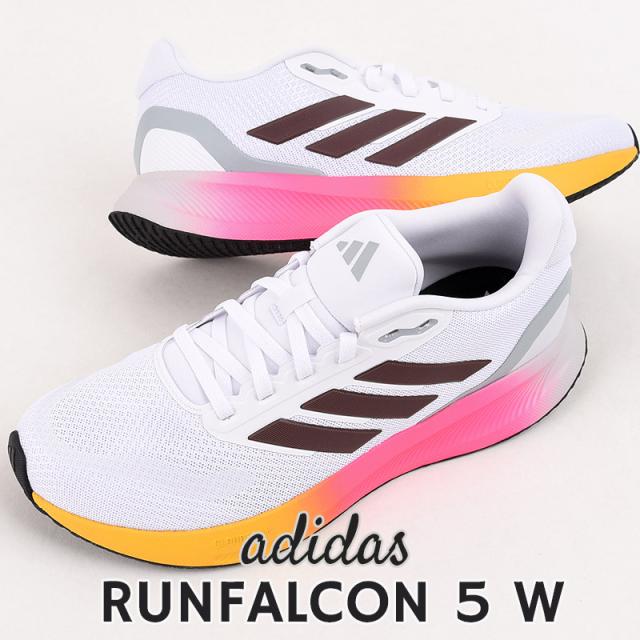 アディダス adidas レディース スニーカー ランニング シューズ 靴 女性 カジュアル ファッション ローカット RUNFALCON 5 W IE0527 白の通販は 5,304円