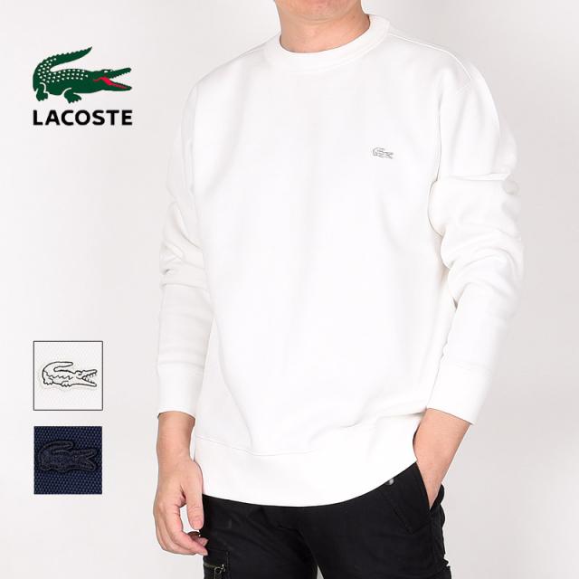 ラコステ lacoste メンズ ニット ロゴ 長袖 ファッション おしゃれ 鹿の子ニットワントーンクルーネック SH9359-99 70V 166 白 紺