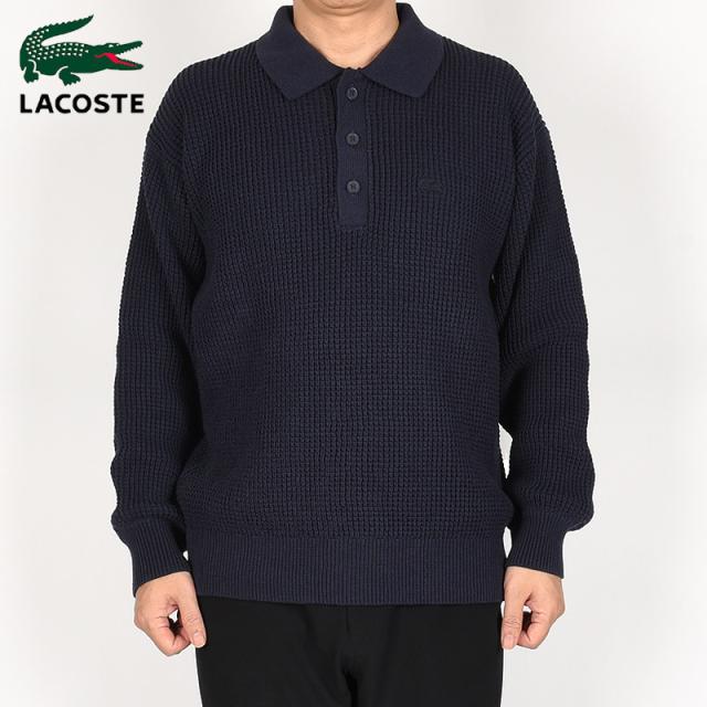 80s ラコステ ニットポロシャツ LACOSTE（ラコステ） カジュアル トップス ロゴ ニット ポロ セーター