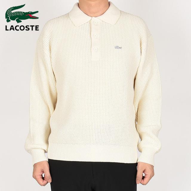 ラコステ lacoste カジュアル トップス ロゴ ニット ポロ セーター 