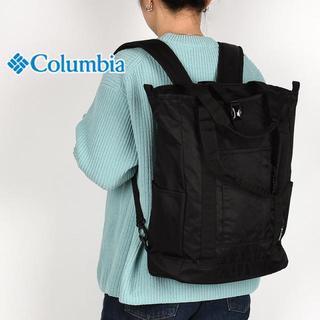 コロンビア バッグ レディース メンズ トートバッグ バックパック リュック カバン 運動 通学 Columbia グレートスモーキーガーデン2ウェイトート PU8729 010 黒